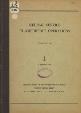 Medical Service in Amphibious Operations