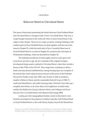 Bolsover Street to Cleveland Street