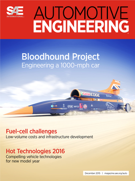 Bloodhound Project Engineering a 1000-Mph Car