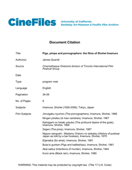 Cinefiles Document #27323