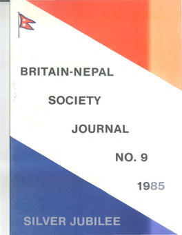 Britain-Nepal Society Journal No.9 1985