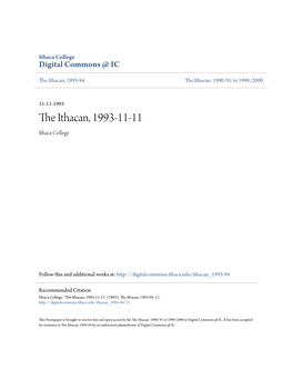 The Ithacan, 1993-11-11