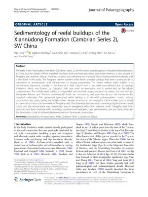 Sedimentology of Reefal Buildups of the Xiannüdong Formation