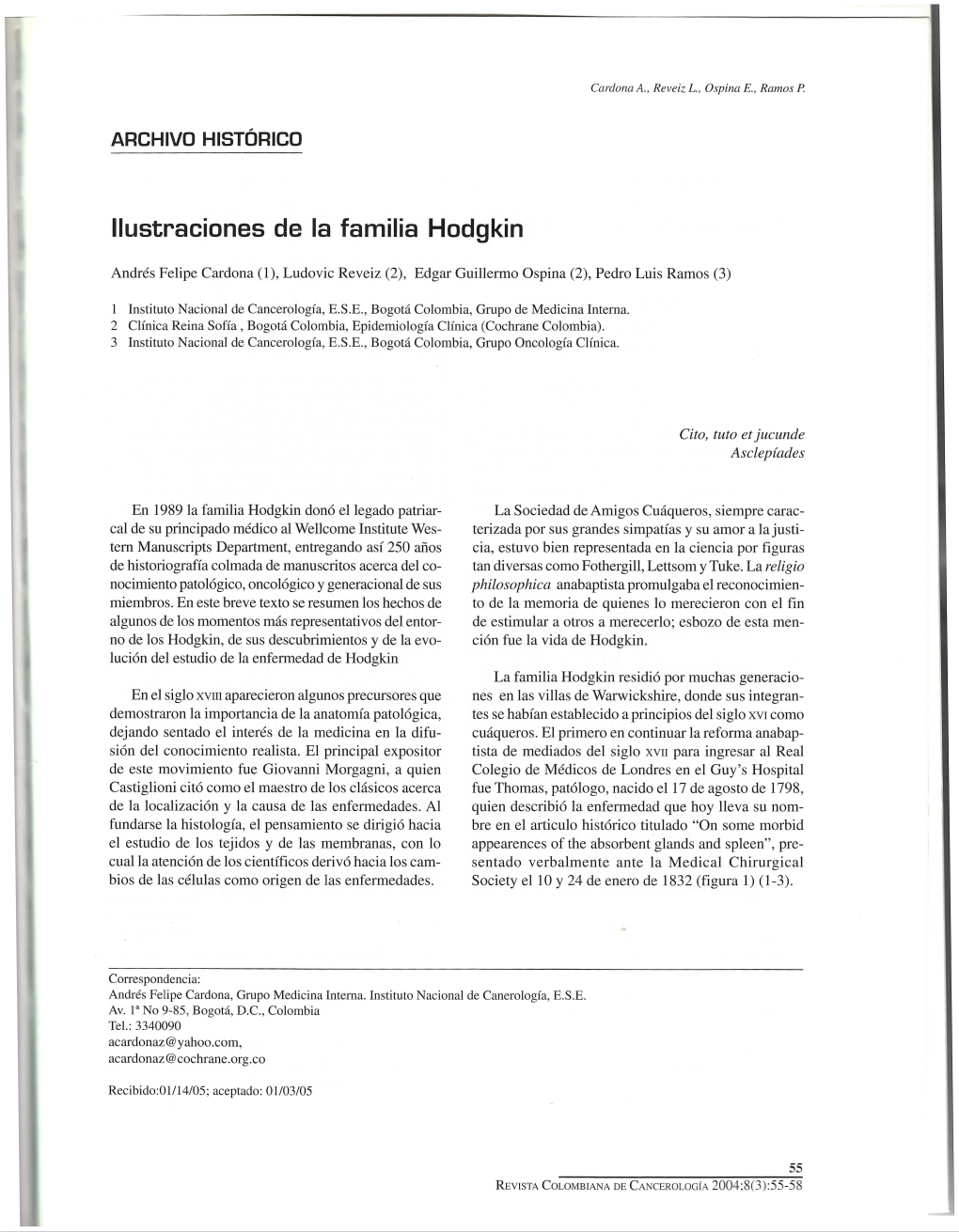 Ilustraciones De La Familia Hodgkin