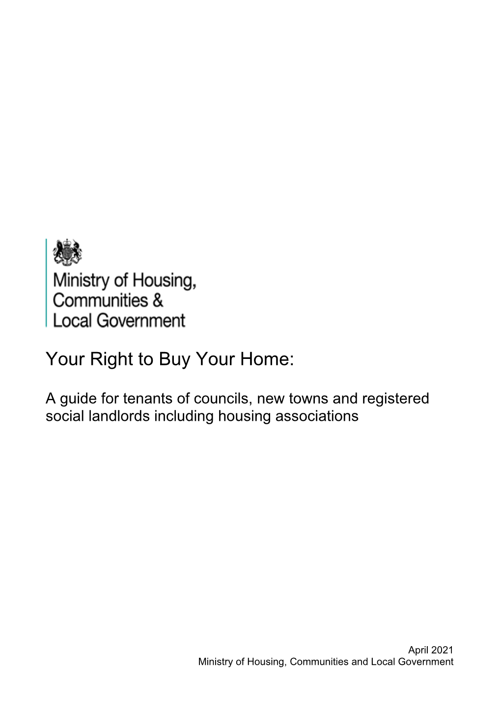 Your Right to Buy Your Home