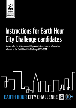 Instructions for Earth Hour City Challenge Candidates