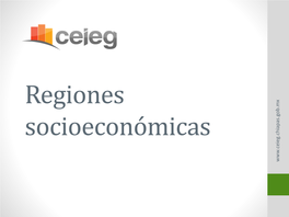 Regiones Socioeconómicas