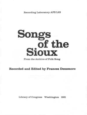 Songs of the Sioux AFS