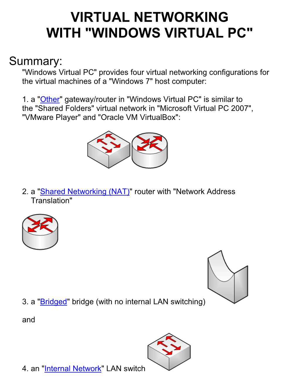 Virtual Networking with Windows Virtual PC