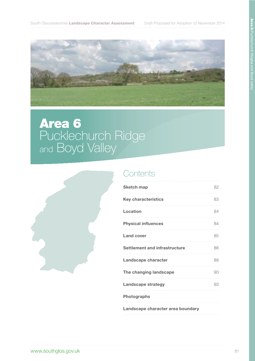 Area 6 Pucklechurch Ridge and Boyd Valley