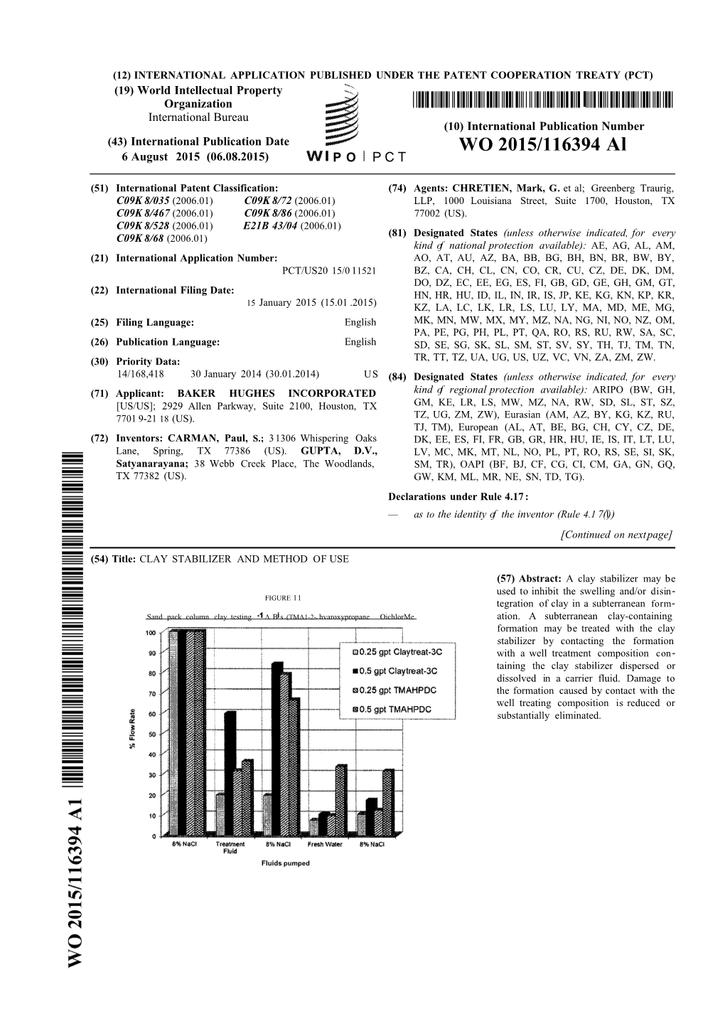 WO 2015/116394 Al 6 August 2015 (06.08.2015) P O P C T