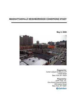 Manhattanville Neighborhood Conditions Study
