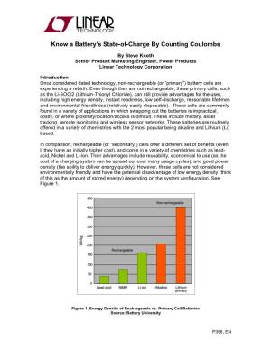 Know a Battery's State-Of-Charge by Counting Coulombs