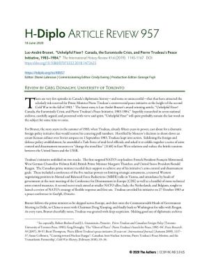 H-Diplo ARTICLE REVIEW 957 18 June 2020