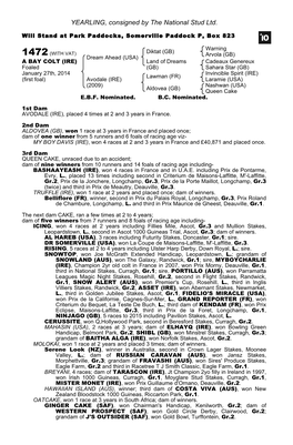 October Yearling Sale Book 1