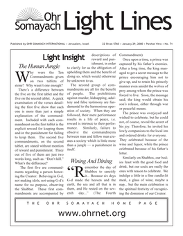 Ohr Somayach Light Lines