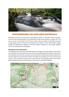 Photographing the Afon Nedd Waterfalls