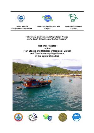 National Report on the Fish Stocks and Habitats of Regional, Global