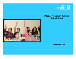 Mapping Progress on Women's Rights in Nepal