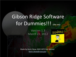 Gibson Ridge Software for Dummies