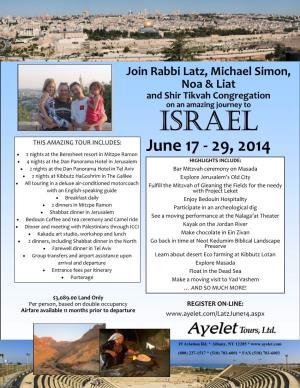 Israelon an Amazing Journey To