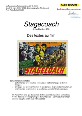 Stagecoach John Ford –1939