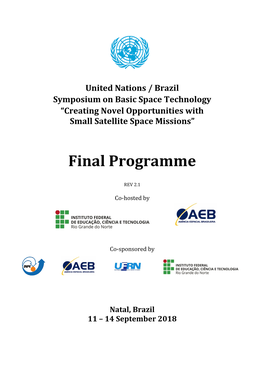 Programme UN/Brazil Symposium 2018