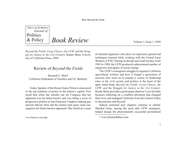 Book Review Volume 1, Issue 1, 2009