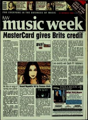 WV • \ Music Week Mastercard G by Paul Williams Music Innovations