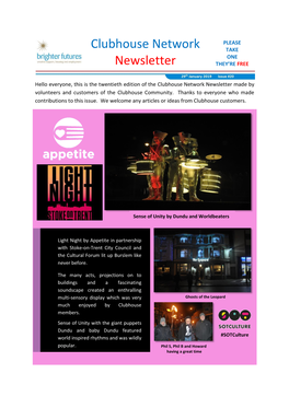 Clubhouse Network Newsletter Issue