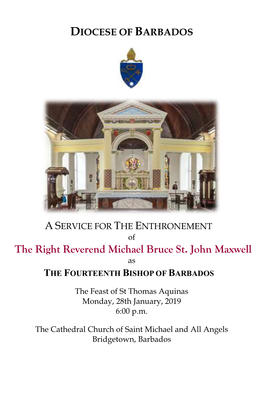 The Right Reverend Michael Bruce St. John Maxwell As