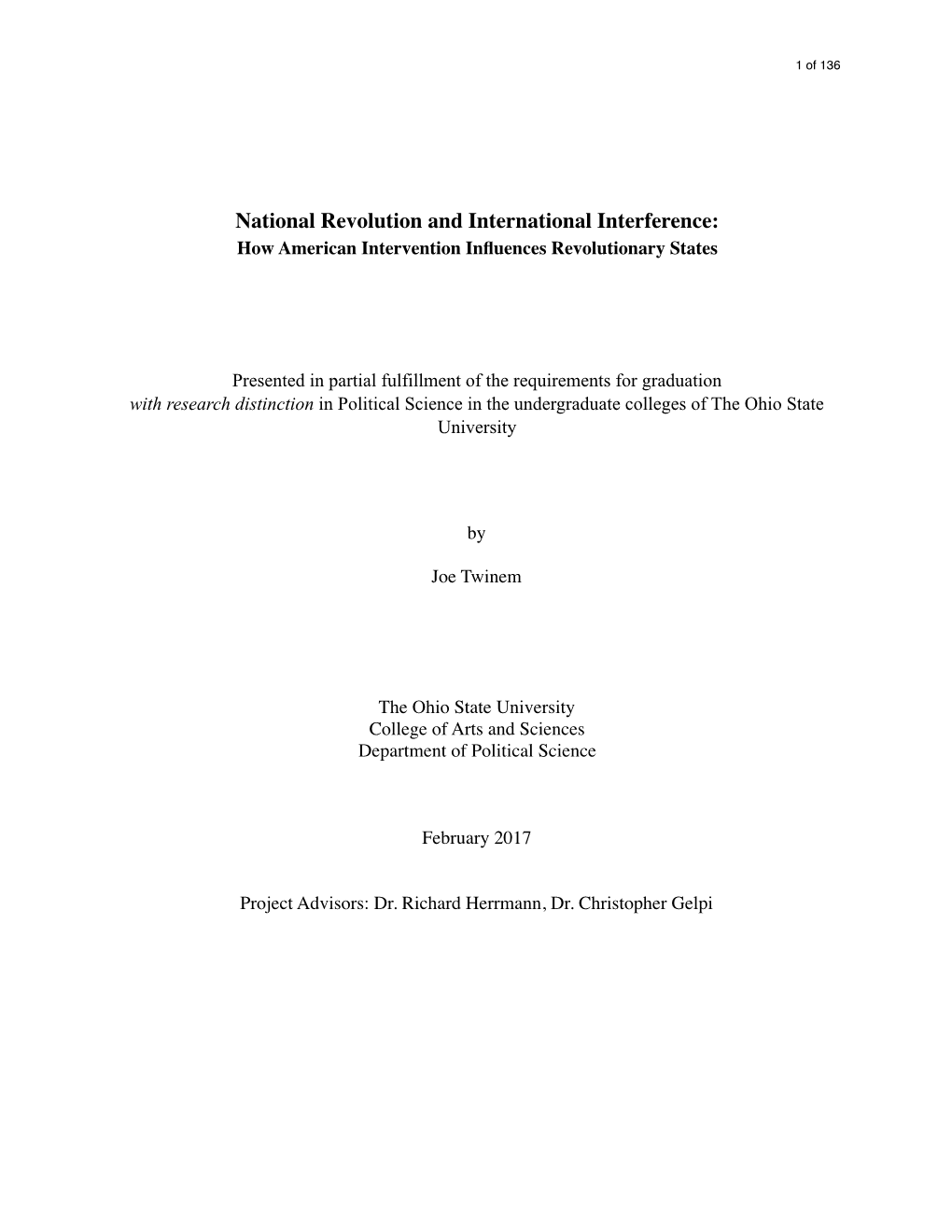 Thesis for Sumbmission