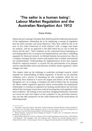'The Sailor Is a Human Being': Labour Market Regulation and The