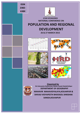 ICCSSR Sponsored National Conference Onpopulation and Regional Development26th & 27Th March 2015