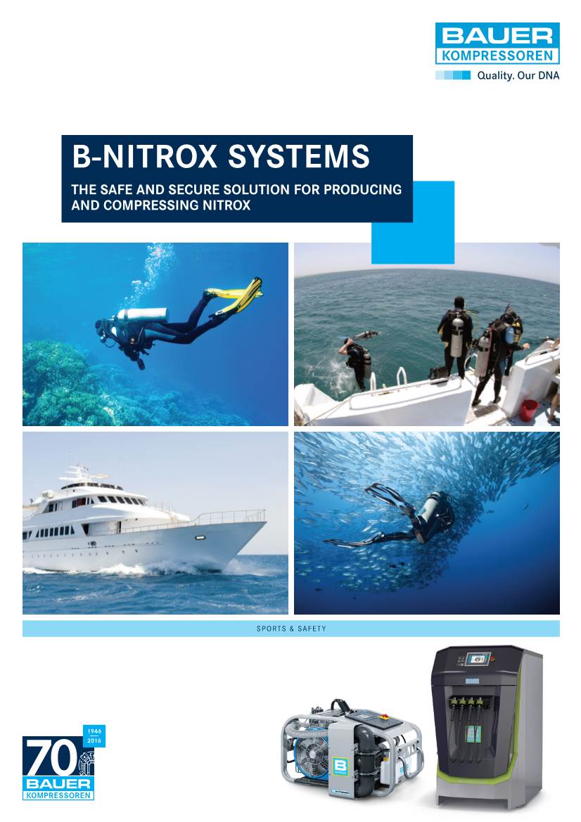 B-Nitrox Systems the Safe and Secure Solution for Producing and Compressing Nitrox