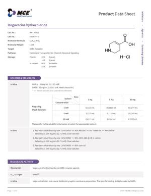 Isoguvacine Hydrochloride | Medchemexpress