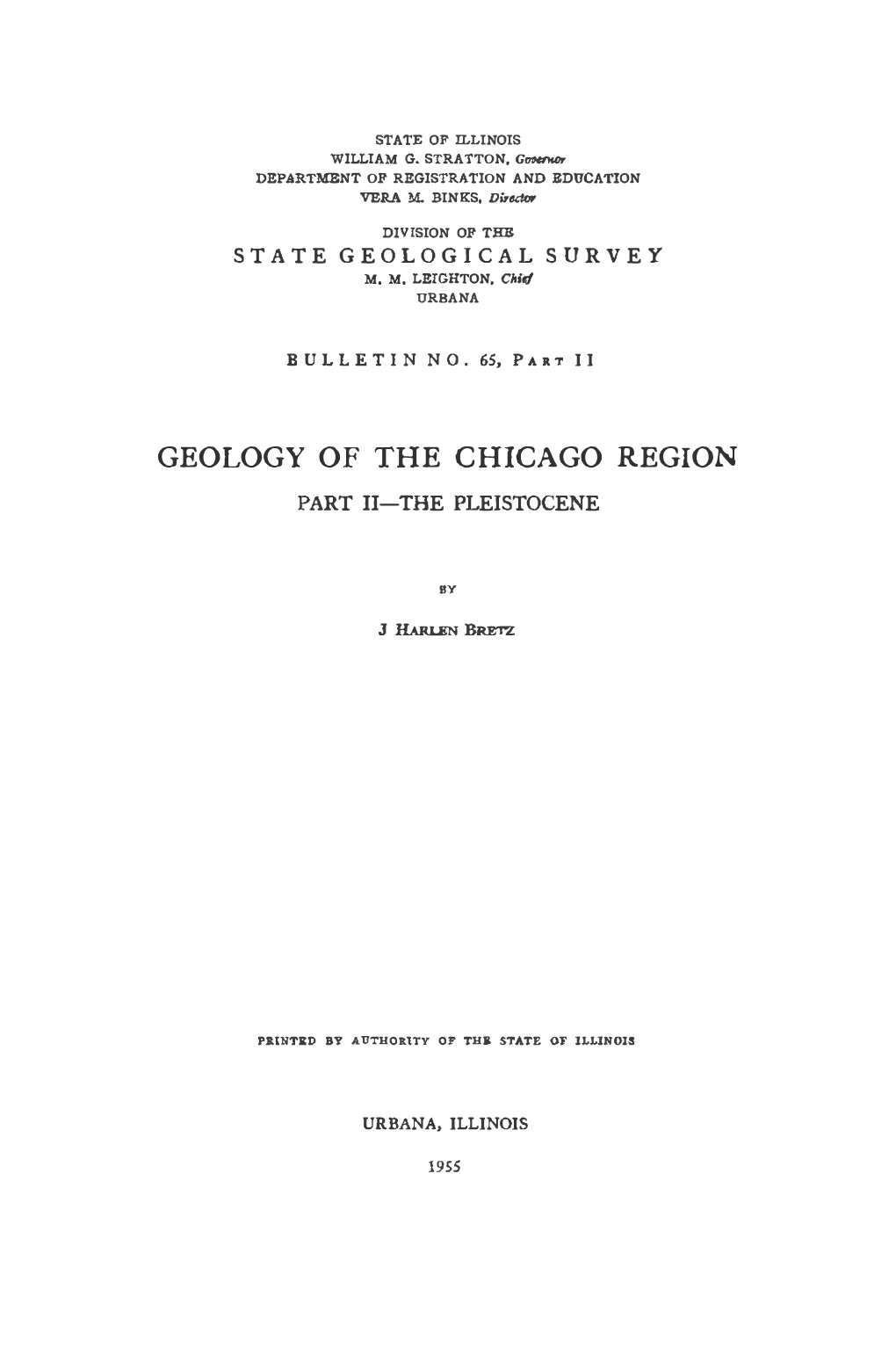 Geology of the Chicago Region