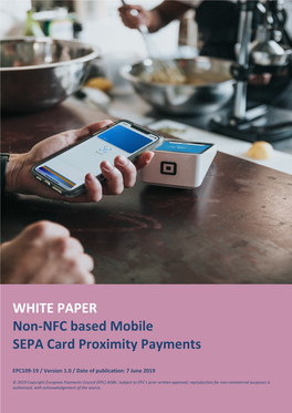 WHITE PAPER Non-NFC Based Mobile SEPA Card Proximity Payments