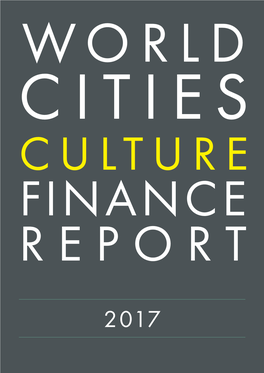 World Cities Culture Finance Report