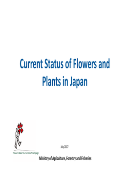 Current Status of Flowers and Plants in Japan (July, 2017) (PDF : 4846KB)