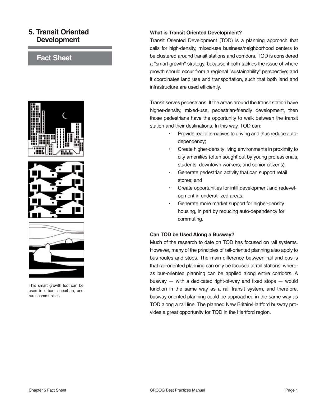 5. Transit Oriented Development Fact Sheet