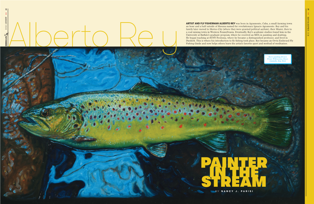 Painter in the Stream by Nancy J