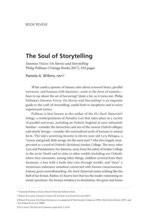 The Soul of Storytelling