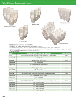 Wine Shipping Containers & Inserts