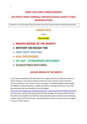 • Bashed Bridge of the Month • Mystery on Rough Tor