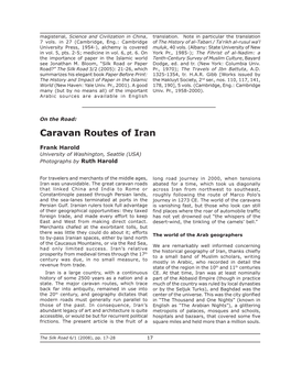 Caravan Routes of Iran