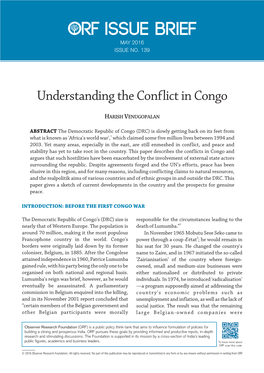 Understanding the Conflict in Congo