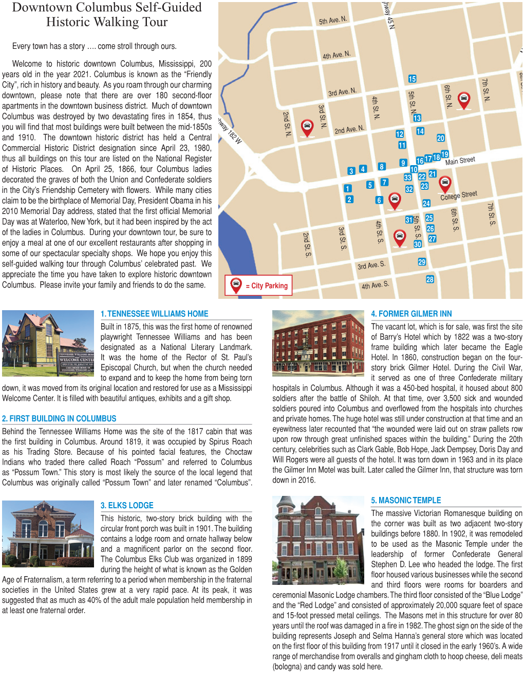 Downtown Columbus Self-Guided Historic Walking Tour 5Th Ave