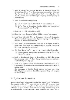 Morandi, Cyclotomic Extensions