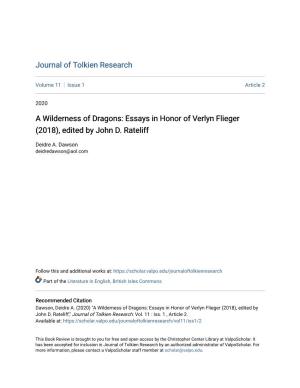 Essays in Honor of Verlyn Flieger (2018), Edited by John D